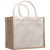 安赛瑞 手提袋 购物袋diy手绘棉麻便当包 宽25高25侧12cm双白 2A01073