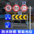 LED太阳能标志牌 限高限速交通标牌 定制发光三角路牌道路指示牌 警示柱-双面