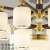 普蒂凯斯新中式吸顶灯客厅灯现代中国风全铜实木餐厅灯创意大气别墅卧室灯 6头直径73cm