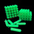 美克杰绿色塑料膨胀管6mm6厘8mm8厘自攻螺丝钉胶塞墙塞涨塞胀塞胶粒M6M8 套装(绿色6mm+螺丝)50套