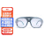 工孚 电焊眼镜可拆卸打磨防强光防飞溅护目镜 一副价 单独透明眼镜 
