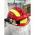 承琉定制消防头盔加厚F2抢险地震救援防砸应急防火安全帽韩欧式红蓝色 头盔ABS灯架护目镜手电