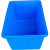加厚级塑料桶水箱长方形储水桶带盖大号养鱼箱方桶熟胶周转箱 加厚90L蓝带盖：67*45*35cm