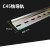 金属C45铁导轨 接线端子空开继电器安装卡规 35mm宽轨道 DIN平轨 需要其余长度联系客服