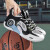 QLHF官方裂变8篮球鞋透气舒适双缓震稳定支撑球鞋耐磨防滑 白黑 36