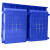 稳斯坦 塑料零件盒组合式斜口蓝380*245*150mm 物料盒仓库收纳盒螺丝盒工具盒 1只  WST014