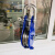 卸扣滑轮微型小滑车闭口单轮轴承钢索滑索动滑轮喷塑滚轮封闭吊轮 蓝色吊钩60mm（04吨）