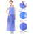 蓝色加厚防水围裙厨房洗碗水产专用pvc加厚耐弱酸碱专用围裙 蓝色薄款20丝(110*90)7
