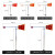 不锈钢风向标 气象标 反光金属夜光户外屋顶风向仪 1.2m反光标+1.5m支架