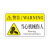 机械设备安全警示贴 当心机械伤人机器小心触电PVC标签警告标识牌 （50个装）CE标志[64] 8X5
