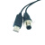 USB转M12 4/5/8芯航空头 适用于设备连PC RS232/RS485通讯线 4孔 5m