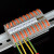 UK2.5B 快速接线端子PCT211按压式连接器 导轨式 组合端子排 211五黑/五灰，配螺丝标记条连接条 50只装