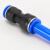 赫钢 PU软管塑料对接快插快速接头PG气动气管变径接头 PG16-12(20个/包)蓝 