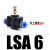 JEND气动管道节流阀气管调速接头调节阀LSA4 LSA6 LSA8 LSA10/12 LSA6