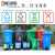 【精选好货】大号平口垃圾分类垃圾袋一次性可降解加大社区物业四 蓝色可回收物80*100(50只)