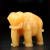 天然米黄玉白玉大象摆件玉石吸水吸财象摆饰客厅玄关办公摆设 长23cm大象单只