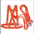 百思罗尼 安全带 高空作业绳防坠落安全绳双背工地 欧式双小钩带缓冲2米