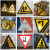 定制交通标志牌道路指示牌导向牌反光标识牌铝板路牌圆形三角限速 1.2厚度上槽60圆(内容可选)
