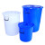 茶花大号加厚塑料水桶带盖圆桶储水桶50L带盖（直径40*高40）