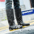 京斯坦 男士高筒雨鞋户外防滑雨靴工地套鞋PVC水靴 黑色-高筒43