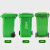 加厚垃圾桶大号户外物业环卫商用大容量带轮盖垃圾处理箱小区环保分类酒店工业医疗大垃圾桶 100 100L绿色带轮