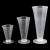 海斯迪克 HKCL-759 PP三角量杯 三角杯 刻度杯塑料量杯 刻度量杯透明杯 50ml（10个） 