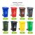 分类垃圾桶户外塑料环卫加厚小区带盖120L室外厨余拉圾筒240L大号 240L加厚桶+轮+盖（红色）有害垃圾