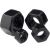 达尼胜  螺母黑色碳钢发黑外六角螺母 六角螺丝帽GB6170 M14（8.8级） 500颗 