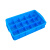 全新蓝色底部网格零件分格盒塑料箱长方形周转胶箱五金收纳盒 绿色网底60格