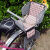 糜鸿自行车儿童座椅单车宝宝后置坐椅山地车小孩后椅子电动车后座 黑色座椅/紫PU坐垫