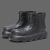 彬单 EVA雨鞋女厚底防水防滑设计感短筒雨靴 黑色 40-41
