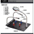 pcb电路板焊接夹具手机维修焊台电烙铁焊锡辅助固定支架工具升级款2PCB夹+放大镜+4霞林柱强磁 新款带灯-节4鳄鱼夹 +4磁柱