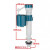 海斯迪克 坐便器水箱配件进水上水阀通用可伸缩 适用21-29cm水箱