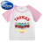 迪士尼（Disney）托马斯小火车图案儿童短袖t恤夏季半袖衣服夏装童装男童女童上衣 红 90