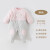 欢喜小熊 0-18个月婴儿连体衣初生宝宝包脚衣春秋季外出夹棉连脚衣