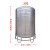 定制适用不锈钢304加厚水箱立卧式蓄水桶酒罐太阳能保温水箱油桶 3吨立式/常规0.55mm