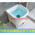拖把池阳台小号陶瓷洗拖布池墩布池卫生间方形自动下水器 玫瑰红色