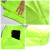 采易乐 反光雨衣雨裤套装 分体式连帽反光警示防暴雨制服 荧光绿 M码07832
