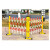 电力绝缘施工围栏玻璃钢圆管伸缩围栏可移动警示隔离带伸缩带护栏定制 常规1.2米高5米长红白