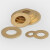 GB97铜垫片铜平垫圈黄铜片铜华司介子金属螺丝平垫M2M2.5M3M4-M12 2.5*5*0.4(100个)