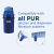 pur PPF900Z 净水滤芯 滤水壶替换过滤器 净水滤芯 标准替换过滤器兼容所有PUR水罐和饮水机过滤系统 2支装
