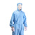 比鹤迖 BHD-2740 实验带帽工作服无尘服 2XL加口袋连体(蓝色) 1件