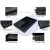 静电盒元件盒电子物料平口盒黑色加厚周转箱小号塑胶盒塑料方盘 BY-9号方盘350*250*65MM