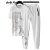 悍风（HUMGFENG）品牌男士休闲运动套装2024新款夏装搭配帅气潮牌速干短袖两件套 白色 M