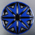 雅漫林（YAMANLIN）适配汉唐电动汽车轿车12/13/14寸轮毂罩轮胎护罩钢圈轮毂盖轮胎盖 12寸大G款 浅蓝黑 (4只装)