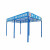 雷霆金钢工地标准化钢筋加工防护棚移动组装式安全通道建筑施工平台木工棚 双立柱钢筋棚3米*3米*高3.6米