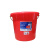 珠塑（ZHUSH）塑料提水桶 加厚耐用圆形收纳桶清洁洗衣桶大容量水桶 珠江桶带盖 18L