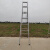 适用镀锌铁梯子加厚人字梯合页梯折叠梯工程梯方形梯防滑结实 3.5米方管人字梯9步