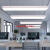 简约现代长条型形LED办公室圆角吊灯造型灯长方形吊线灯吸顶灯写 白色120*10cm*36W 其他