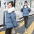 IFIZ韩版百塔女短款面包服潮流外套寒棉服大毛领款宽松版 道奇蓝 m 80-105斤